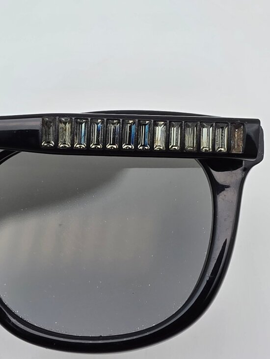 Vera Wang Nezetta Black Cat Eye Sunglasses FRAME ONLY w/ Case 52-21-135 main image 6